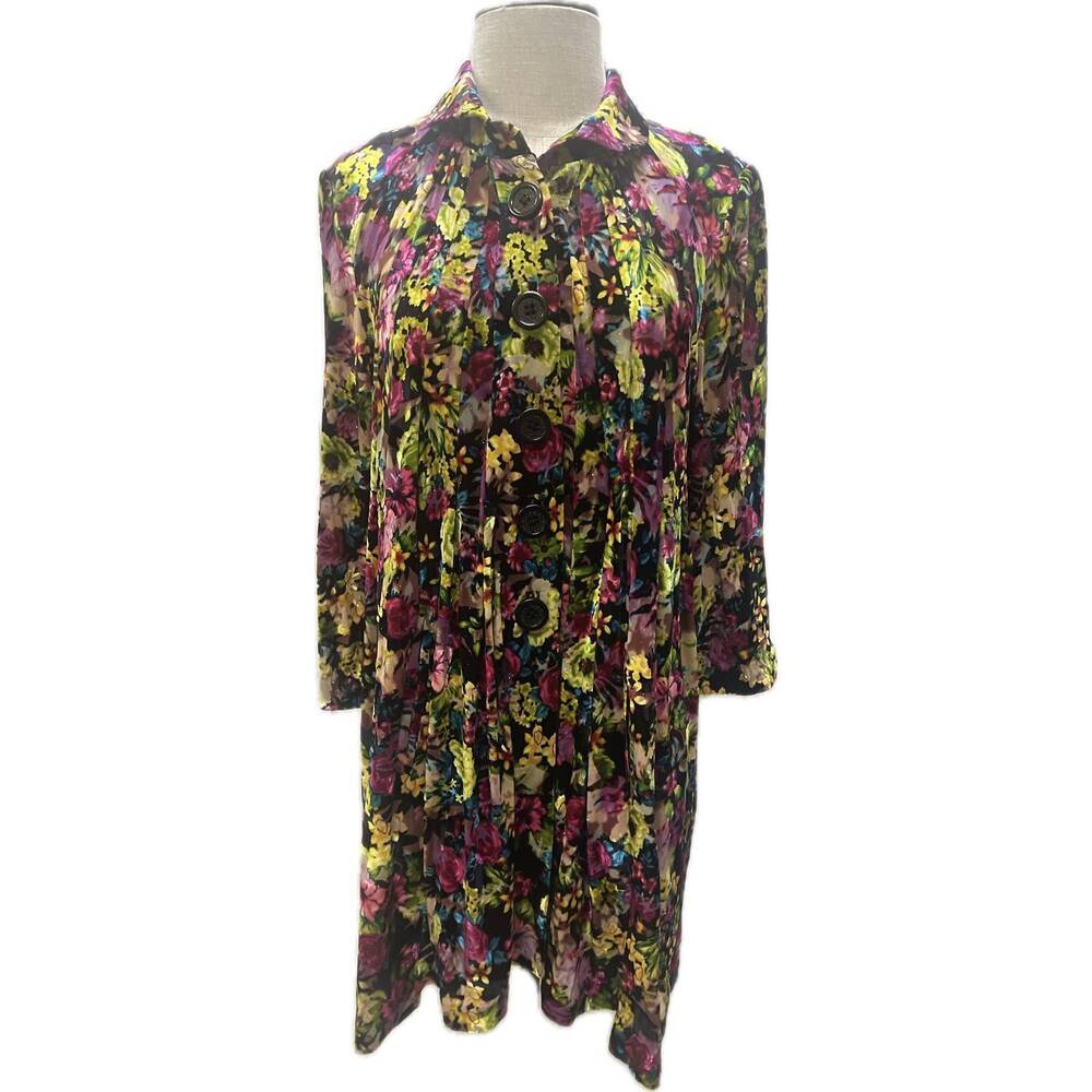 NEW AN REN janice pleated coat in 8988redf